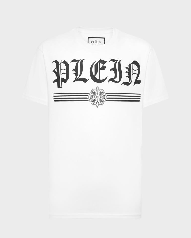 Biała koszulka Gothic Plein