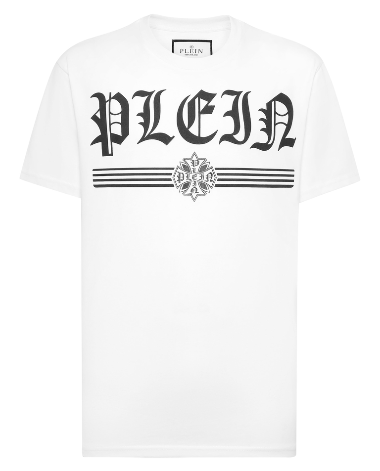 Biała koszulka Gothic Plein