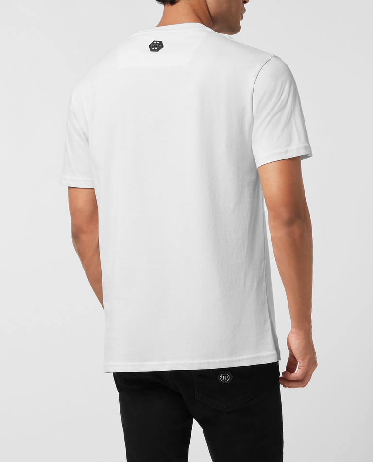 Biała koszulka Gothic Plein - Image #3