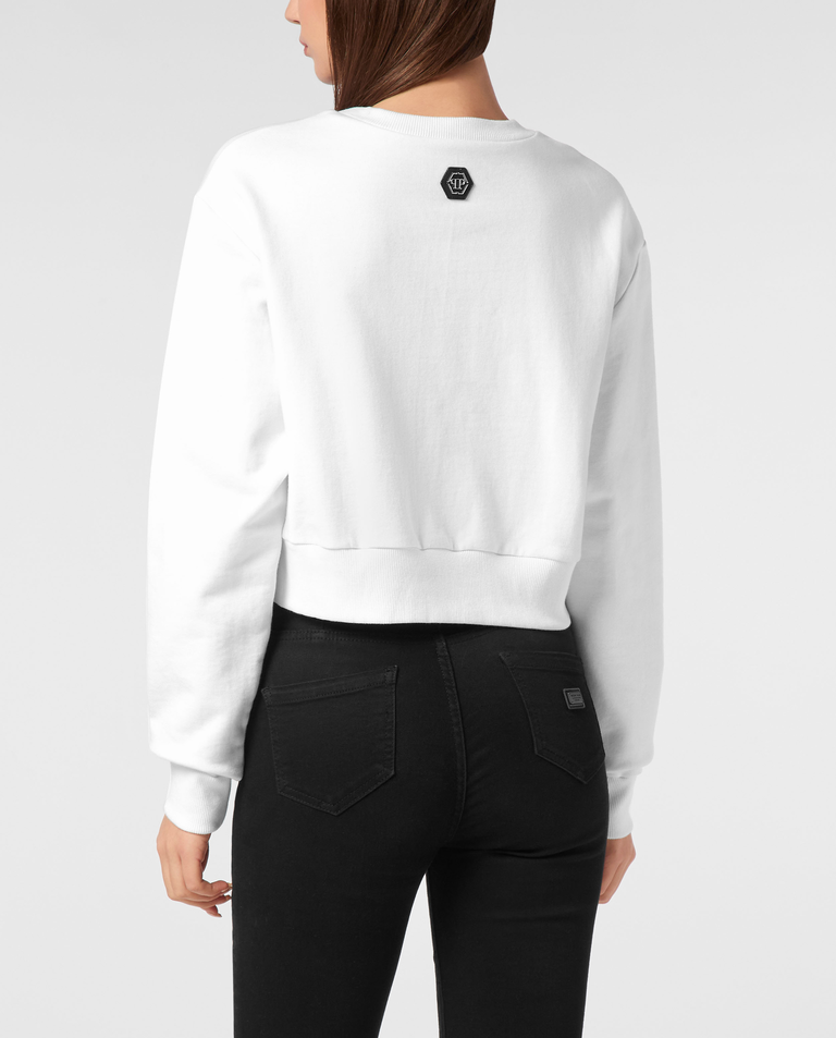 Biała bluza z aplikacją - Image #2