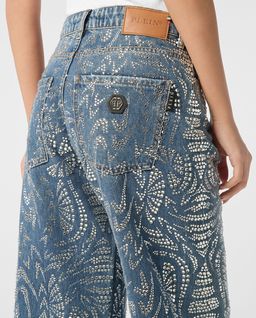 Jeansy Skater Fit Moroccan Strass - Image #4