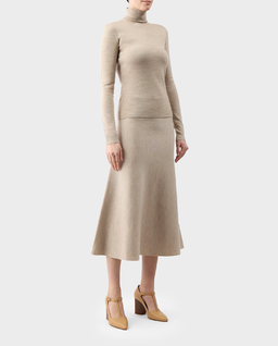 Beżowy sweter z golfem May - Image #2