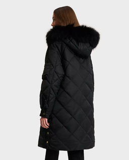Czarna pikowana parka Scalo - Image #2