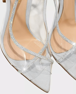 Srebrne szpilki Crystelle - Image #4