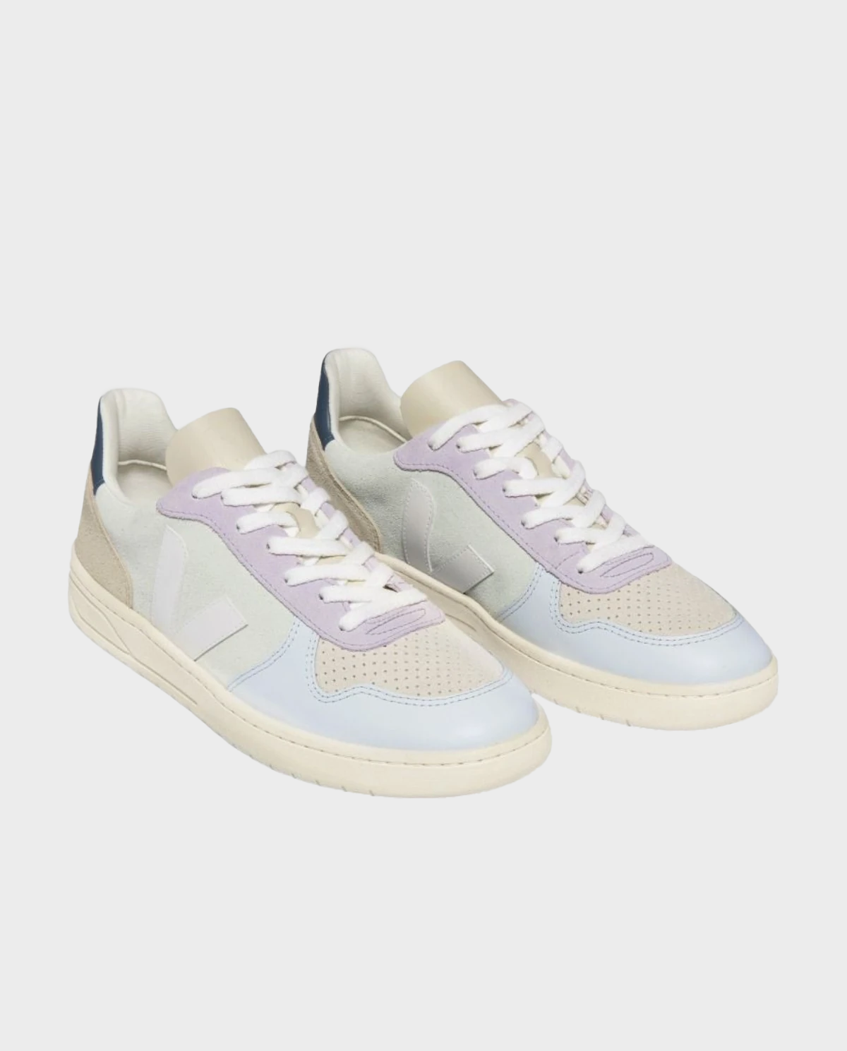 Kolorowe sneakersy z logo V-10 - Image #2