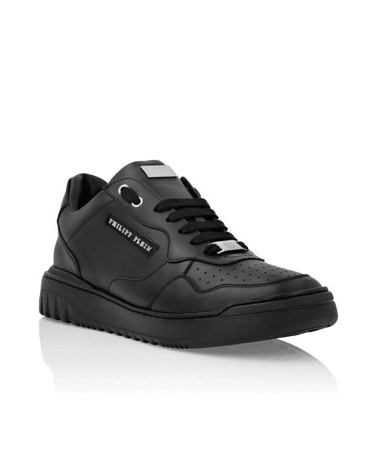 Czarne sneakersy z logo Low-Top