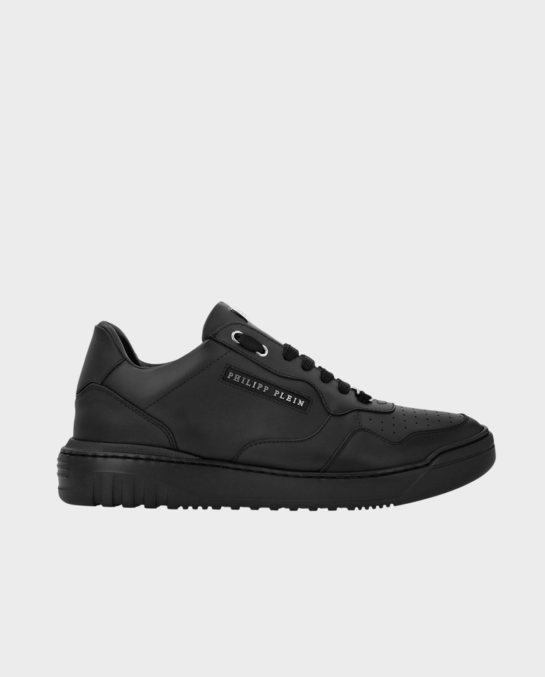 Czarne sneakersy z logo Low-Top