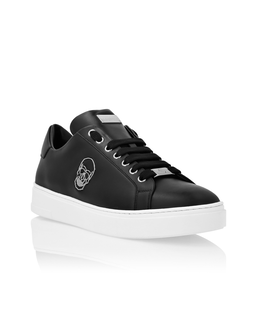 Skórzane sneakersy Lo-Top Skull - Image #1