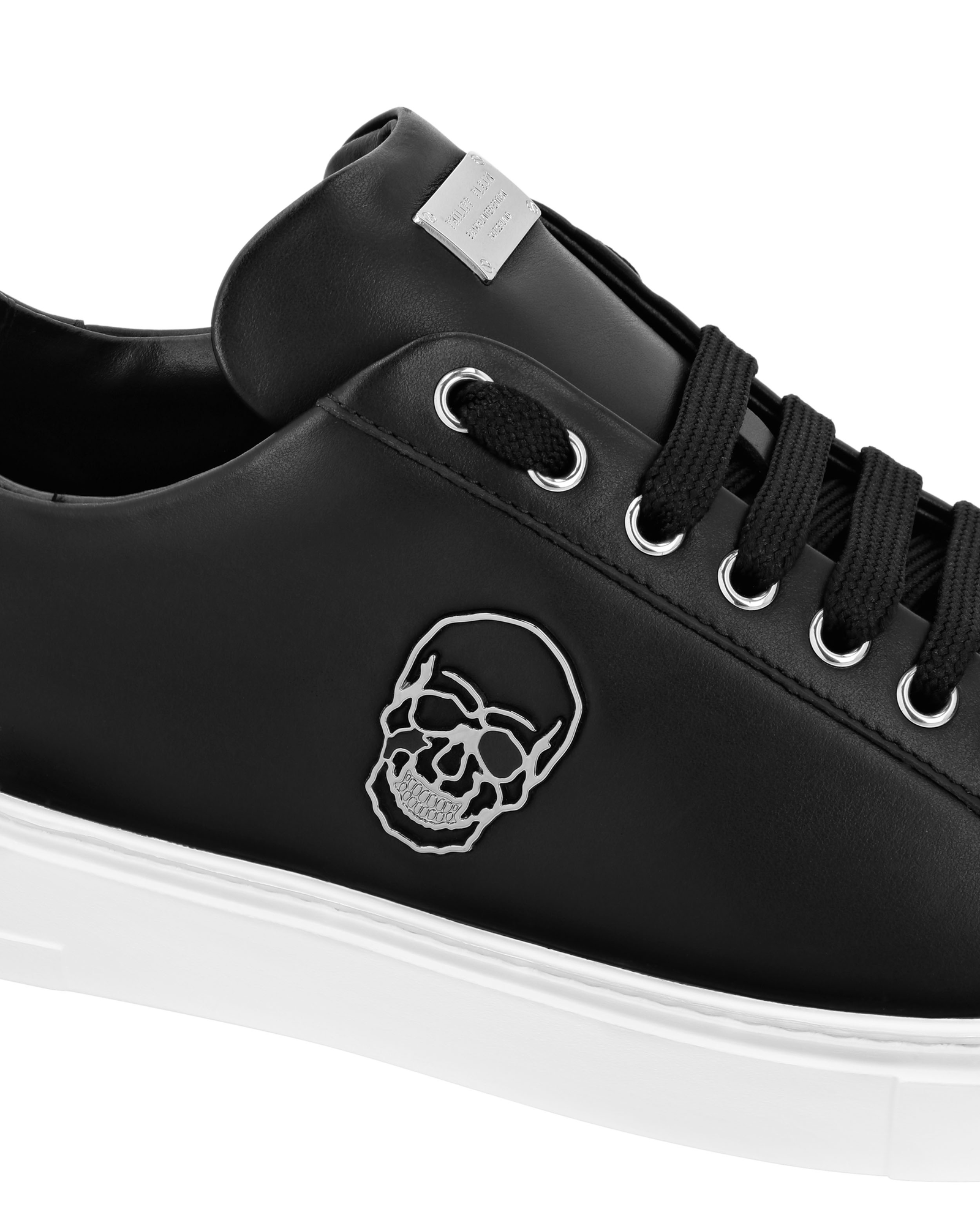 Skórzane sneakersy Lo-Top Skull - Image #2