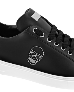 Skórzane sneakersy Lo-Top Skull - Image #2