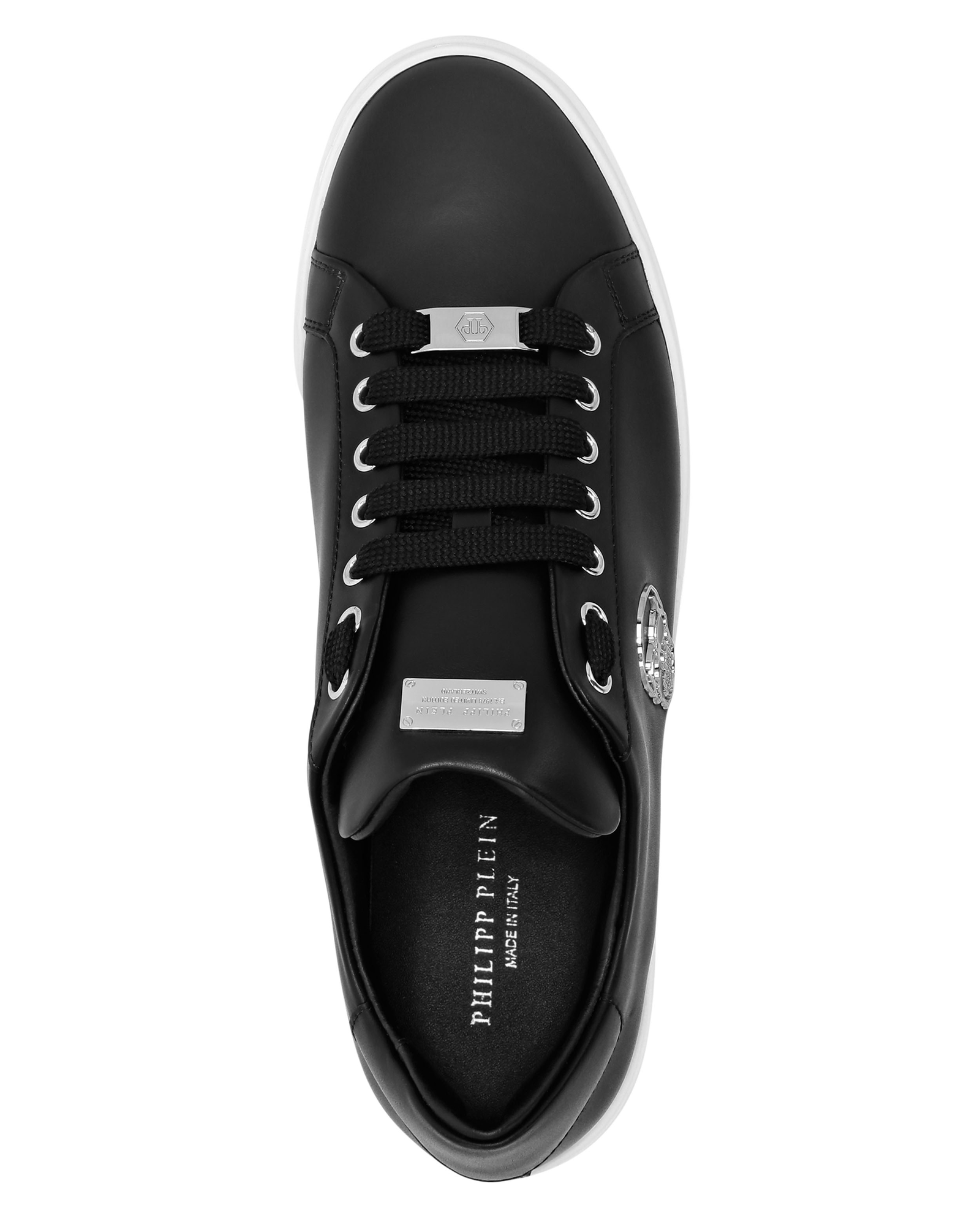Skórzane sneakersy Lo-Top Skull - Image #3