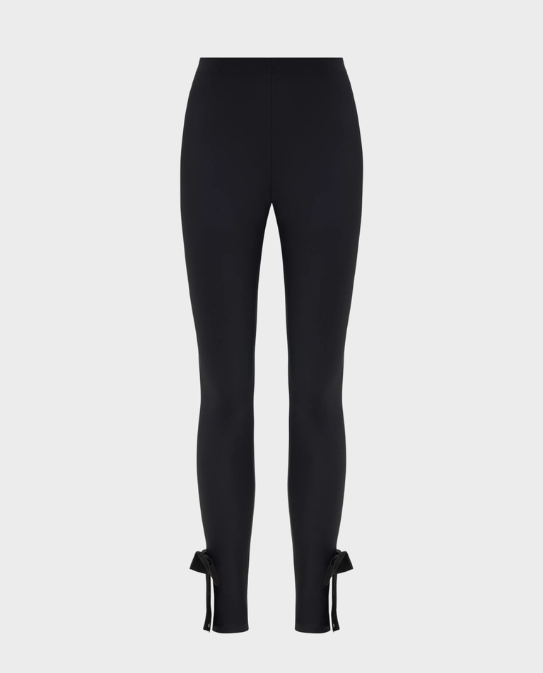 Czarne legginsy z kokardkami Lola - Image #2