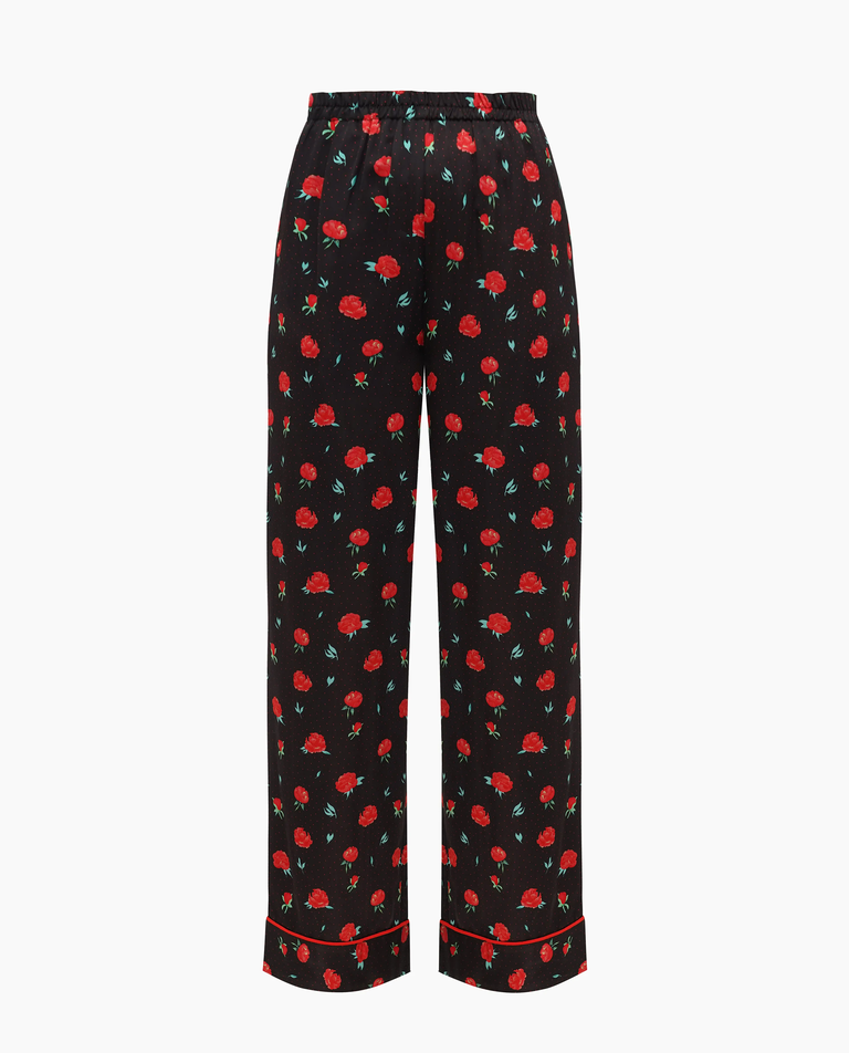 Szerokie spodnie w kwiaty