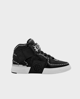 Czarne sneakersy Mid-Top Gothic Plein - Image #0