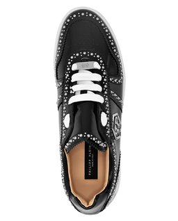 Skórzane sneakersy z ćwiekami - Image #3