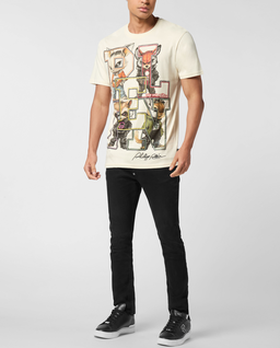 Beżowy t-shirt College Animals - Image #2