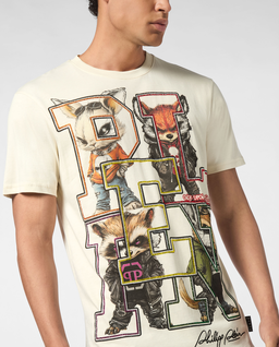 Beżowy t-shirt College Animals - Image #4