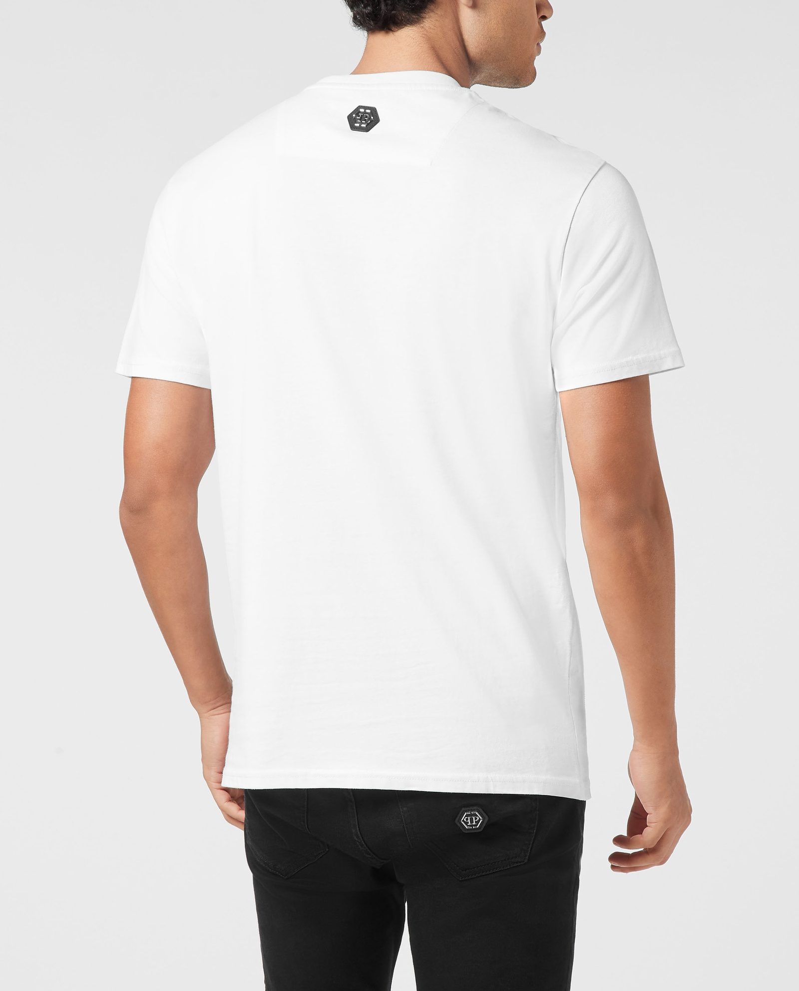 Biały t-shirt z nadrukiem College Raccoon Stones - Image #3