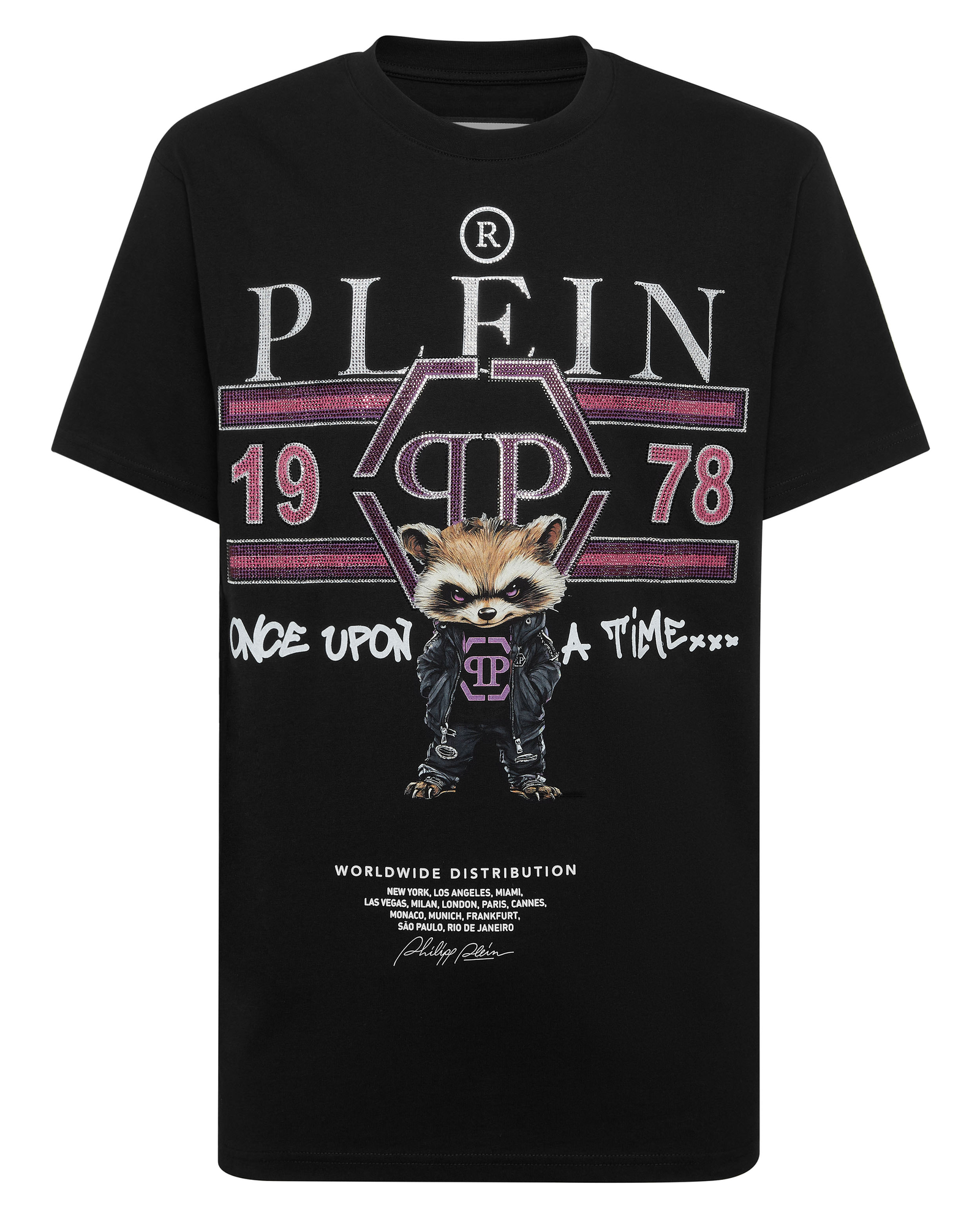 Czarny t-shirt College Animals - Image #4