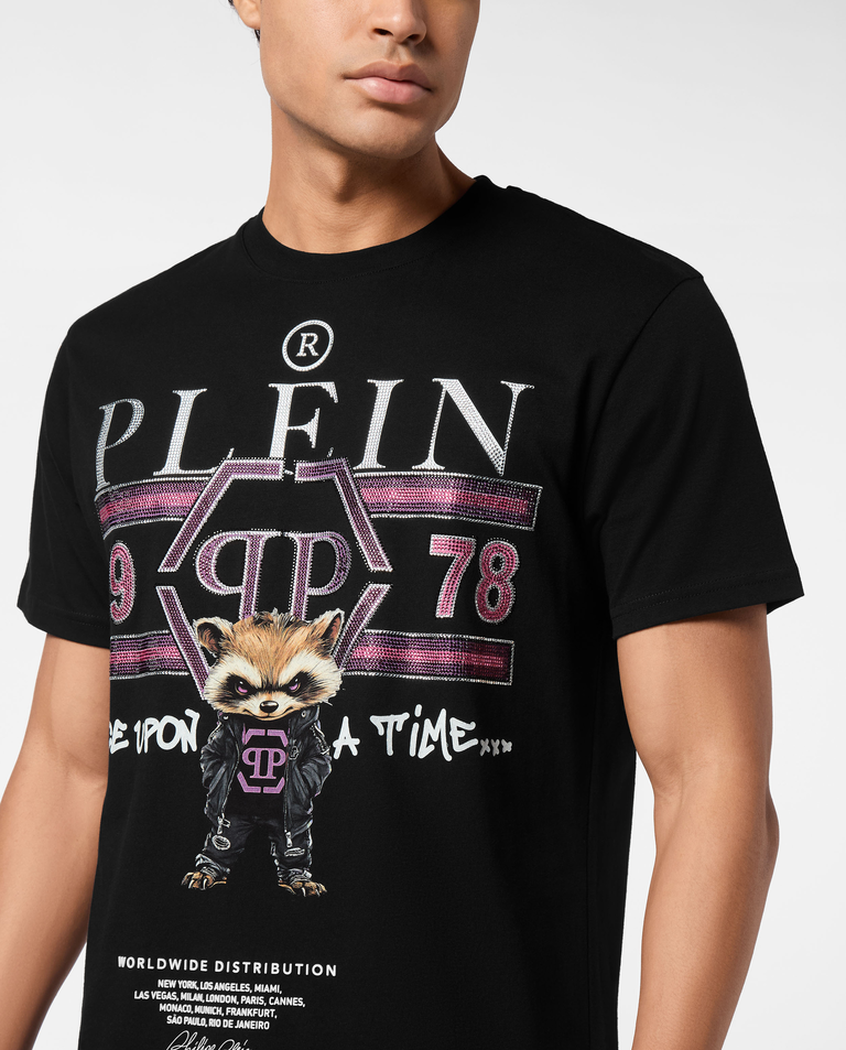 Czarny t-shirt College Animals - Image #3