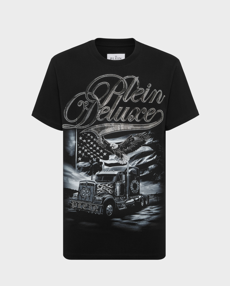 Czarny t-shirt Truck Stones