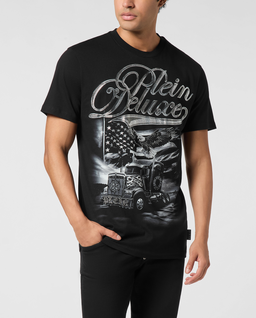 Czarny t-shirt Truck Stones - Image #0