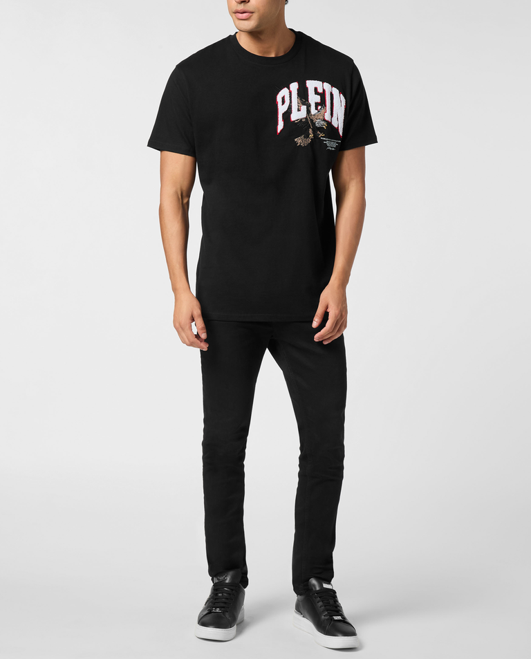 Bawełniana koszulka z naszywką Eagle