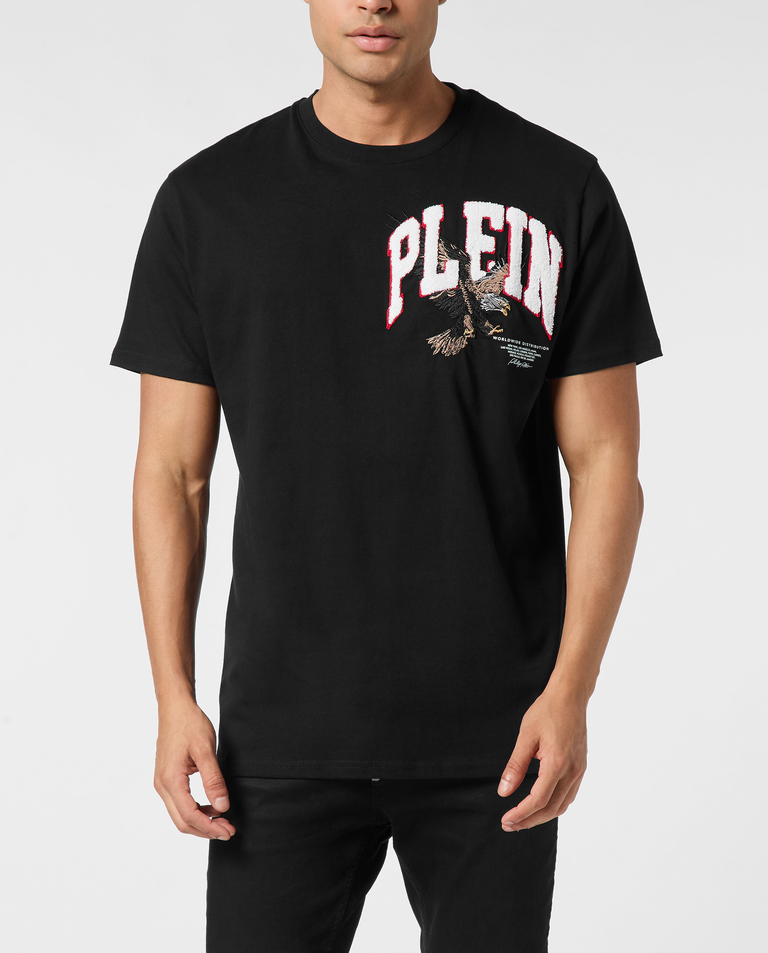 Bawełniana koszulka z naszywką Eagle