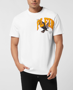 Bawełniana koszulka z naszywką Eagle - Image #0