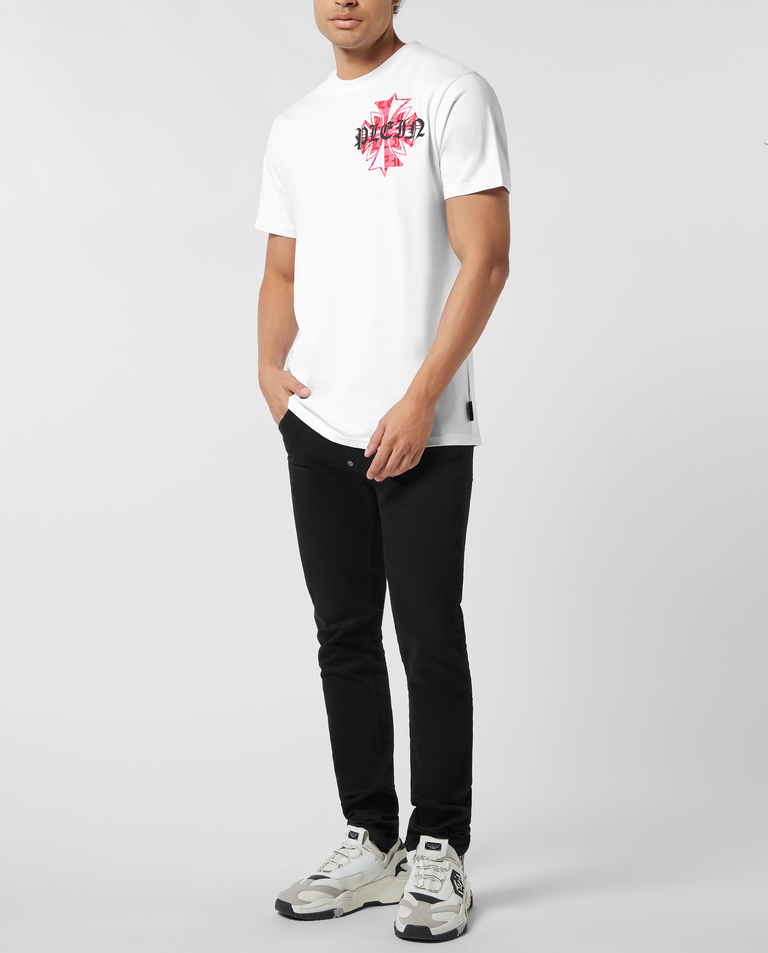 Biała koszulka Worldwide Puffy Crest - Image #2