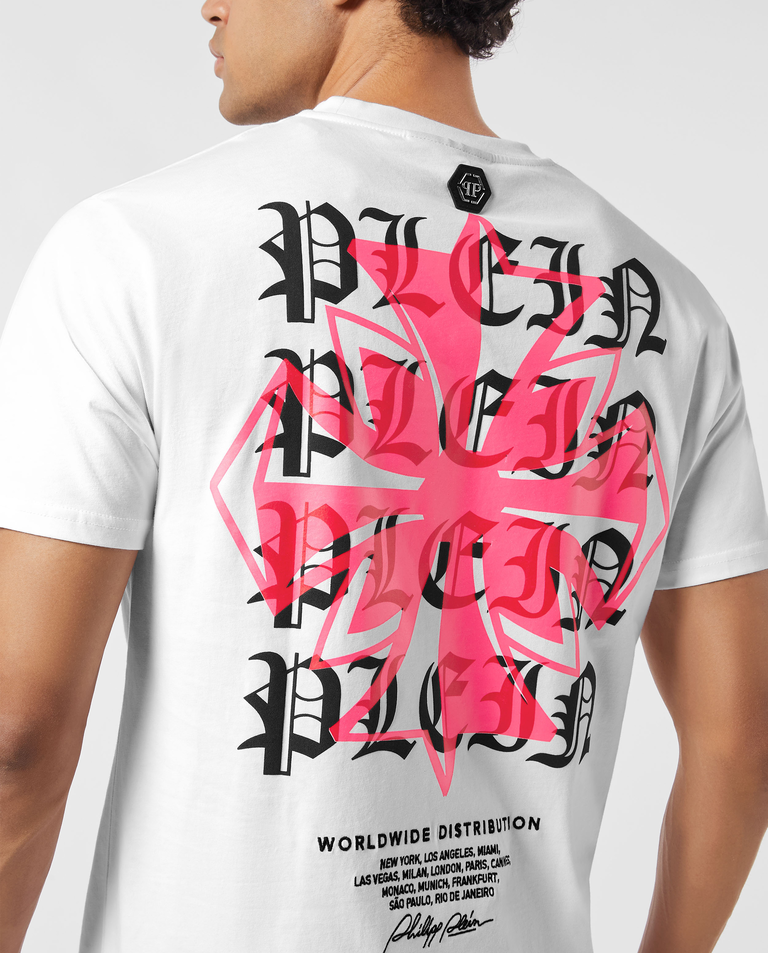 Biała koszulka Worldwide Puffy Crest - Image #3