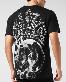 Czarny t-shirt Vintage Crest and Skull - Image #3