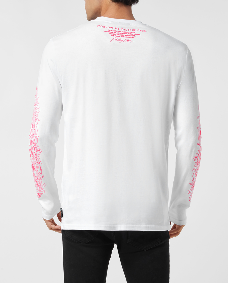 Biała koszulka z długim rękawem - Image #2