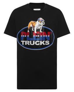 Czarny t-shirt z bawełny Bulldog - Image #1