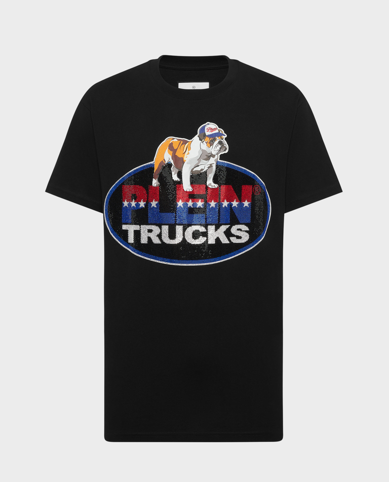 Czarny t-shirt z bawełny Bulldog