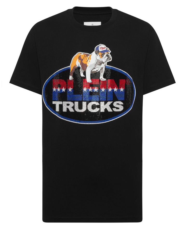 Czarny t-shirt z bawełny Bulldog