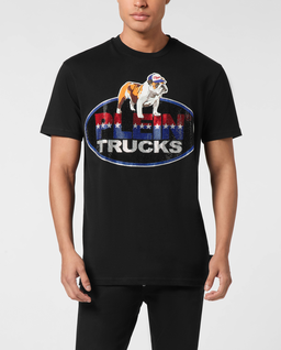 Czarny t-shirt z bawełny Bulldog - Image #0