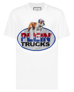 Biały t-shirt z bawełny Bulldog - Image #1