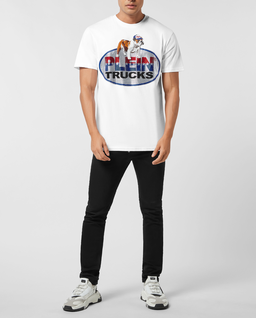 Biały t-shirt z bawełny Bulldog - Image #2