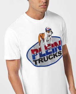 Biały t-shirt z bawełny Bulldog - Image #3