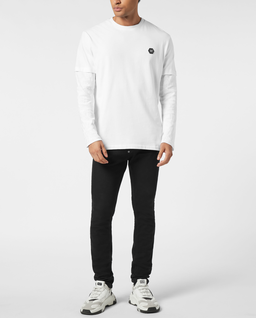 Biała koszulka z podwójnym rękawem - Image #2