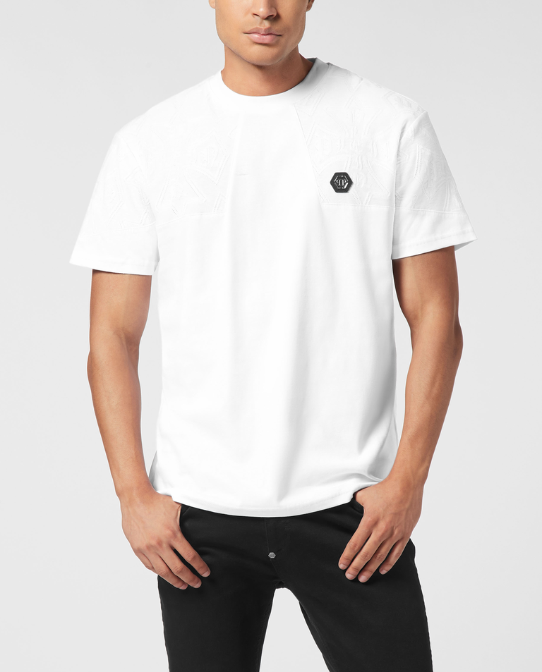 Biały t-shirt z logo