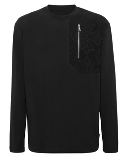 Bawełniany longsleeve z suwakiem - Image #1
