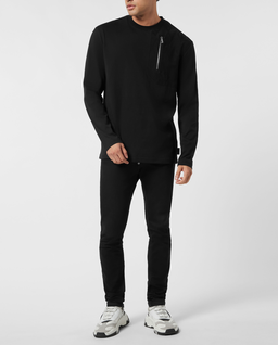 Bawełniany longsleeve z suwakiem - Image #2