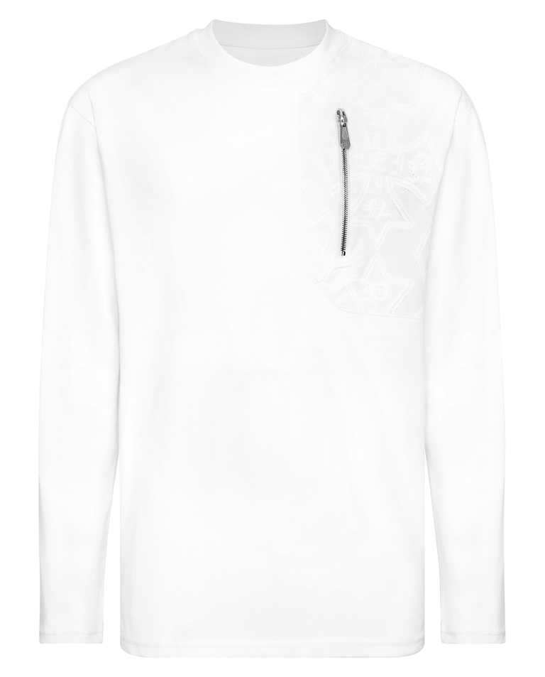 Bawełniany longsleeve z suwakiem