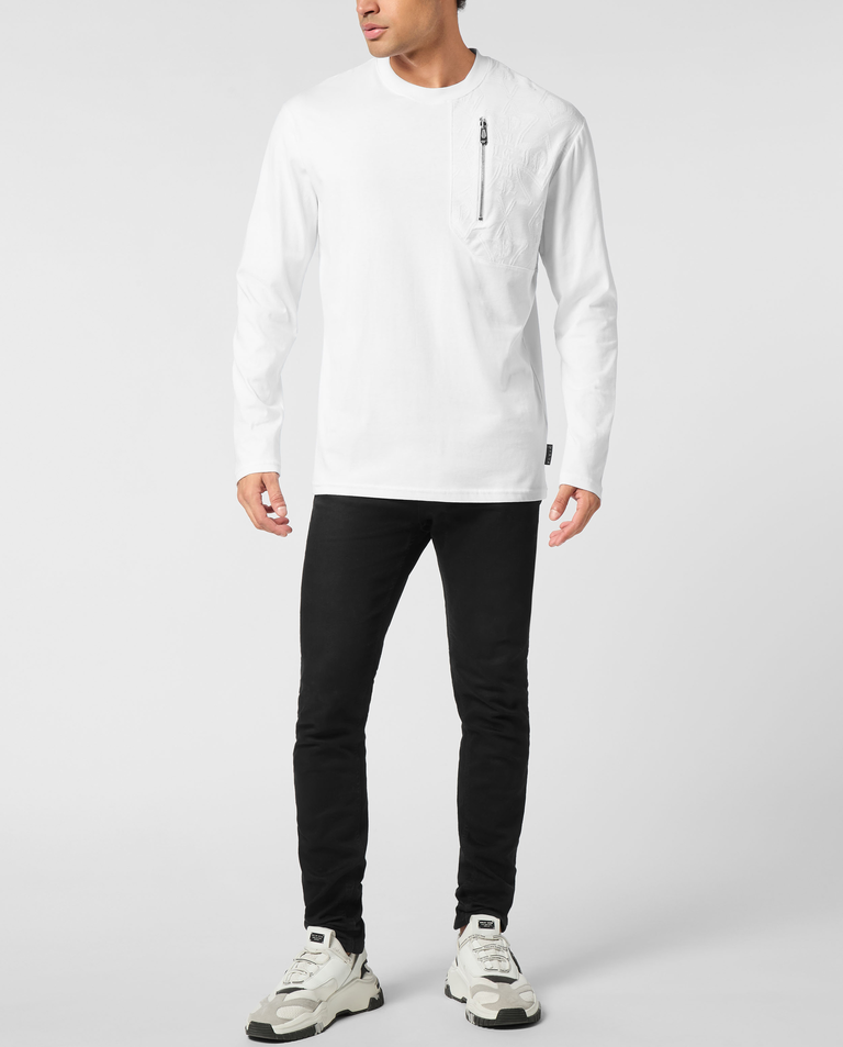 Bawełniany longsleeve z suwakiem - Image #2