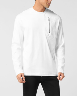 Bawełniany longsleeve z suwakiem - Image #0