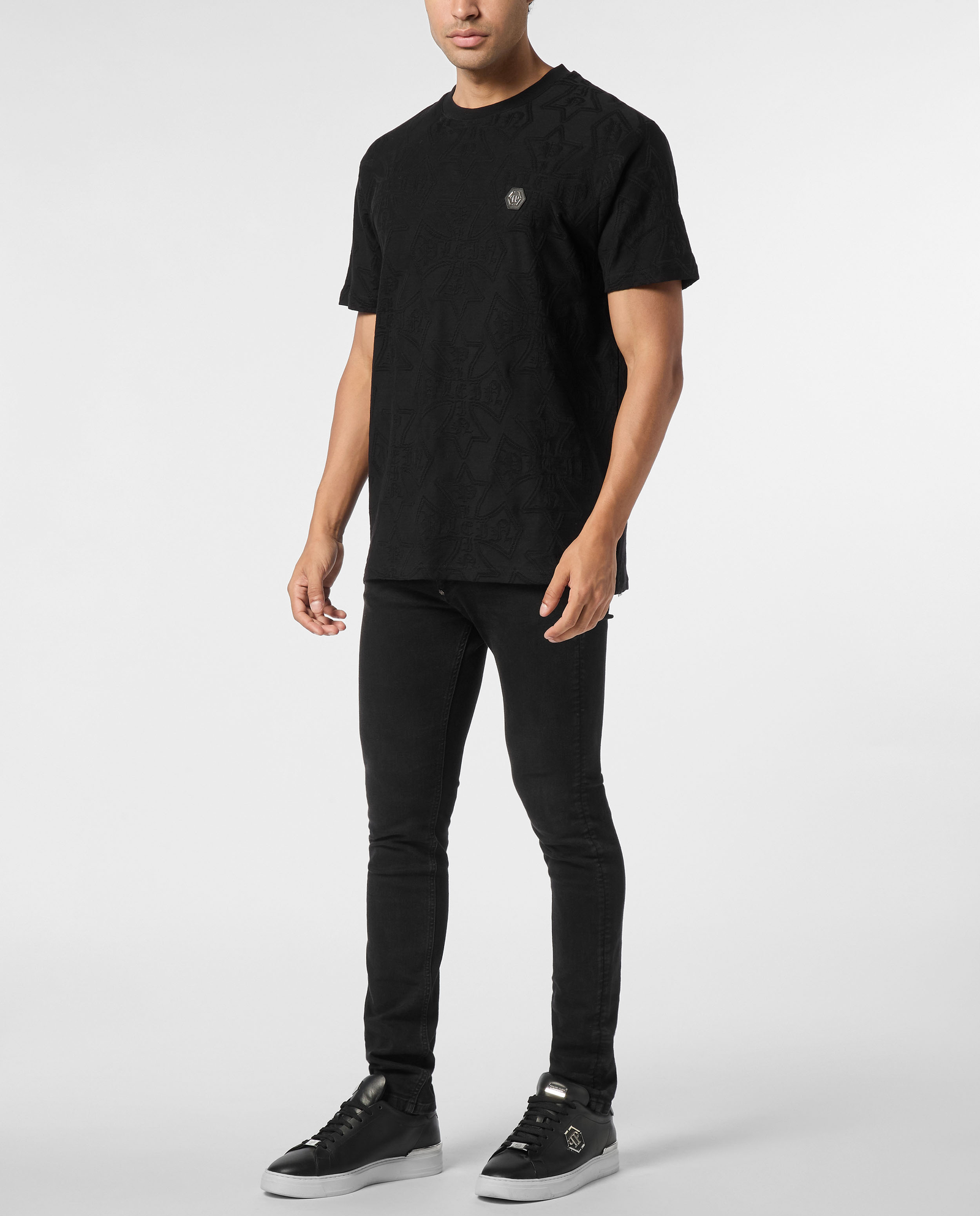 Czarny t-shirt z logo - Image #2