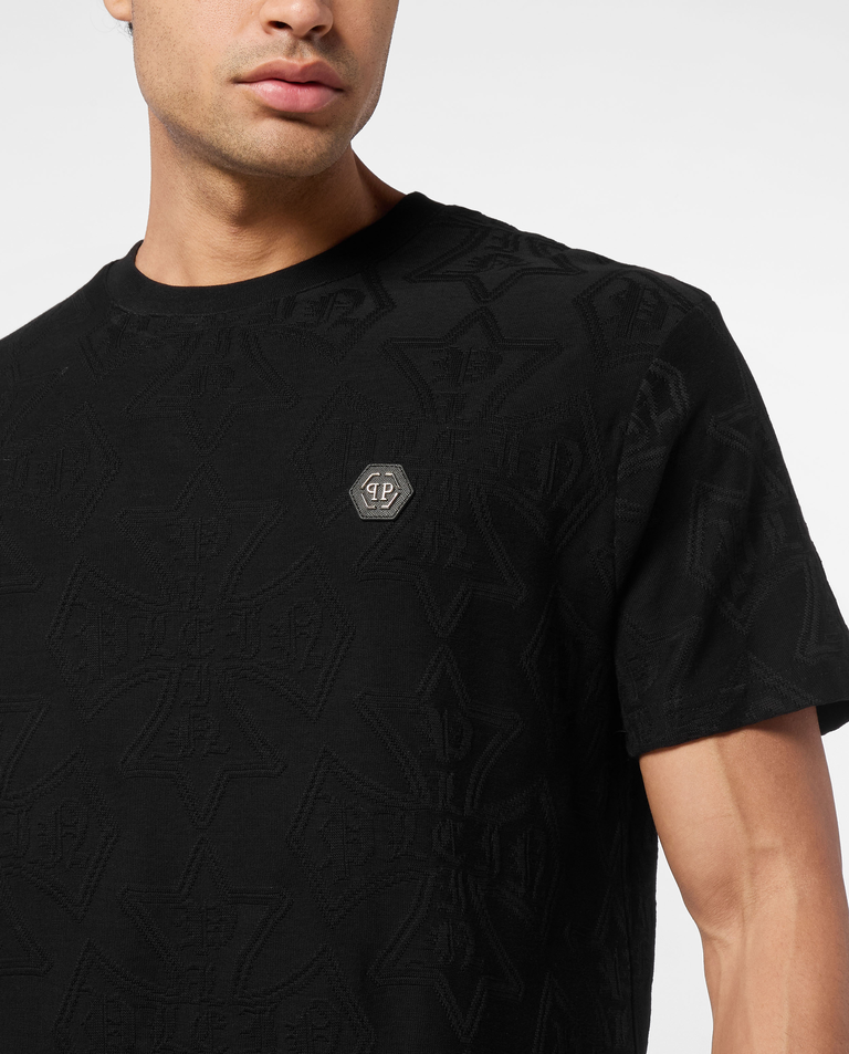 Czarny t-shirt z logo - Image #3