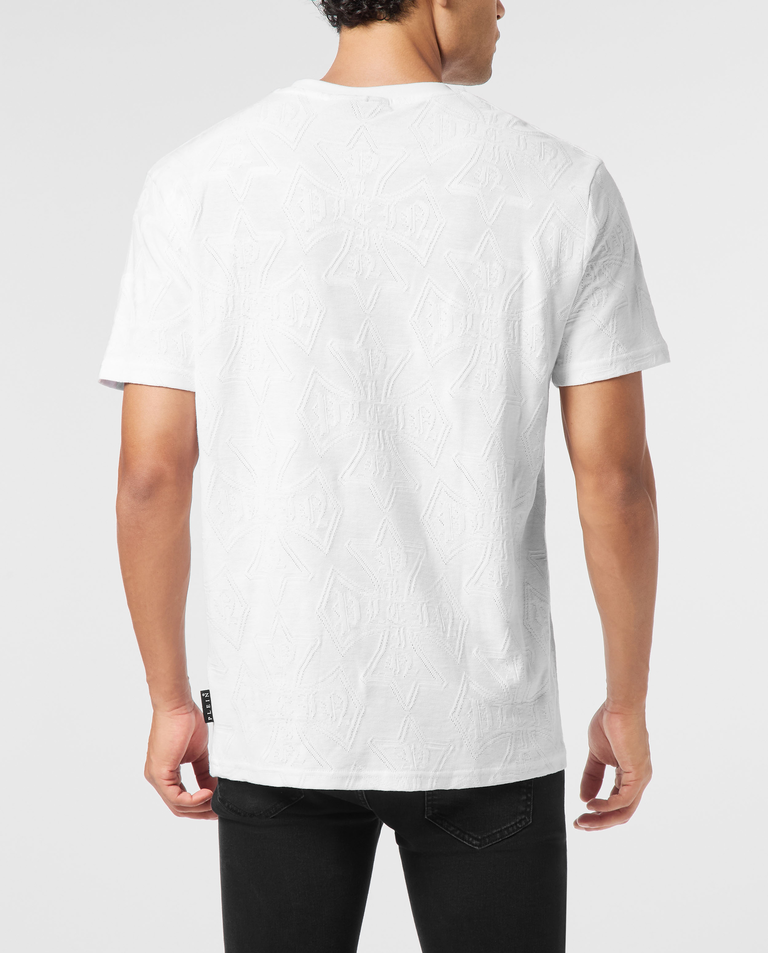 Biały t-shirt z logo